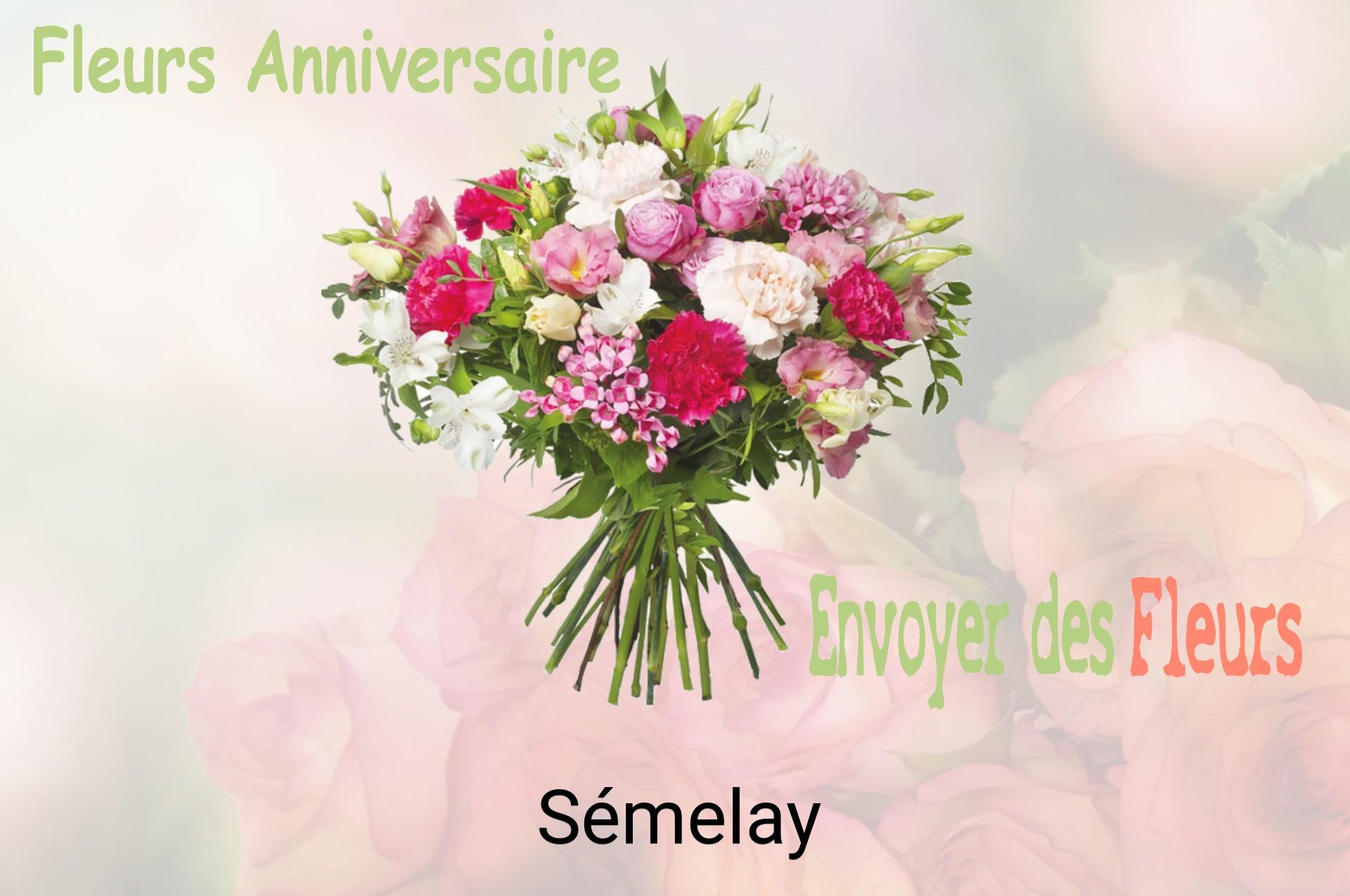 Bouquet de fleurs d’anniversaire livré à Sémelay